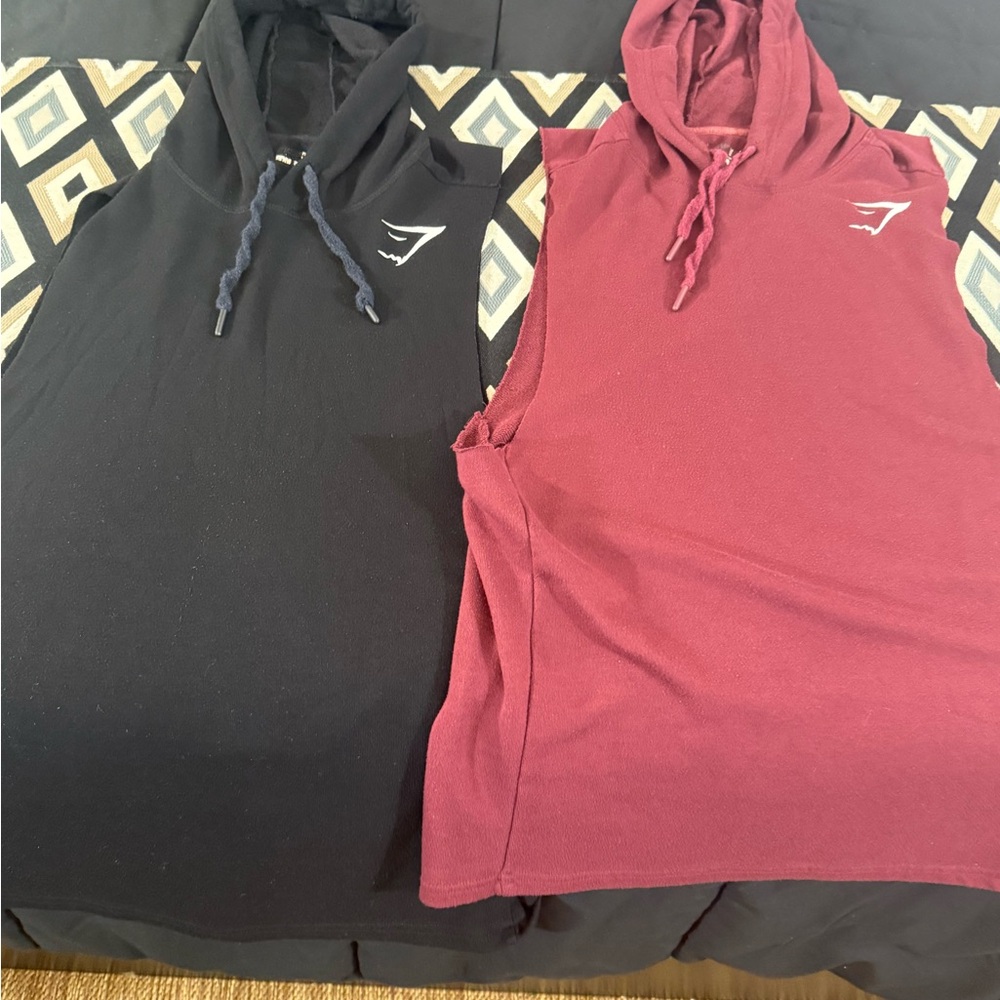 Gymshark Men’s Drop Arm Sleeveless Hoodies (OG) (Large / L) 🦈 - Picture 2 of 9